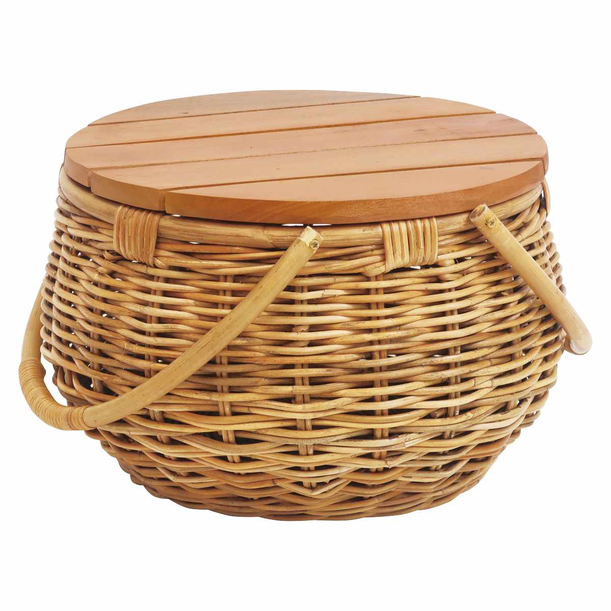 AROROG バスケットテーブル 2WAY ラタン アラログ 籐 テーブル バスケット 蓋 カゴ ラタン家具 ラック 収納 棚 リビング収納 ピクニックバスケット 持ち手