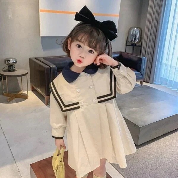 韓国子供服 ワンピース 子供 子供服 女の子 長袖 80 90 110 120 130 140cm 秋 春 上品 フォーマル 入園式 入学式 発表会 七五三 結婚式 A110