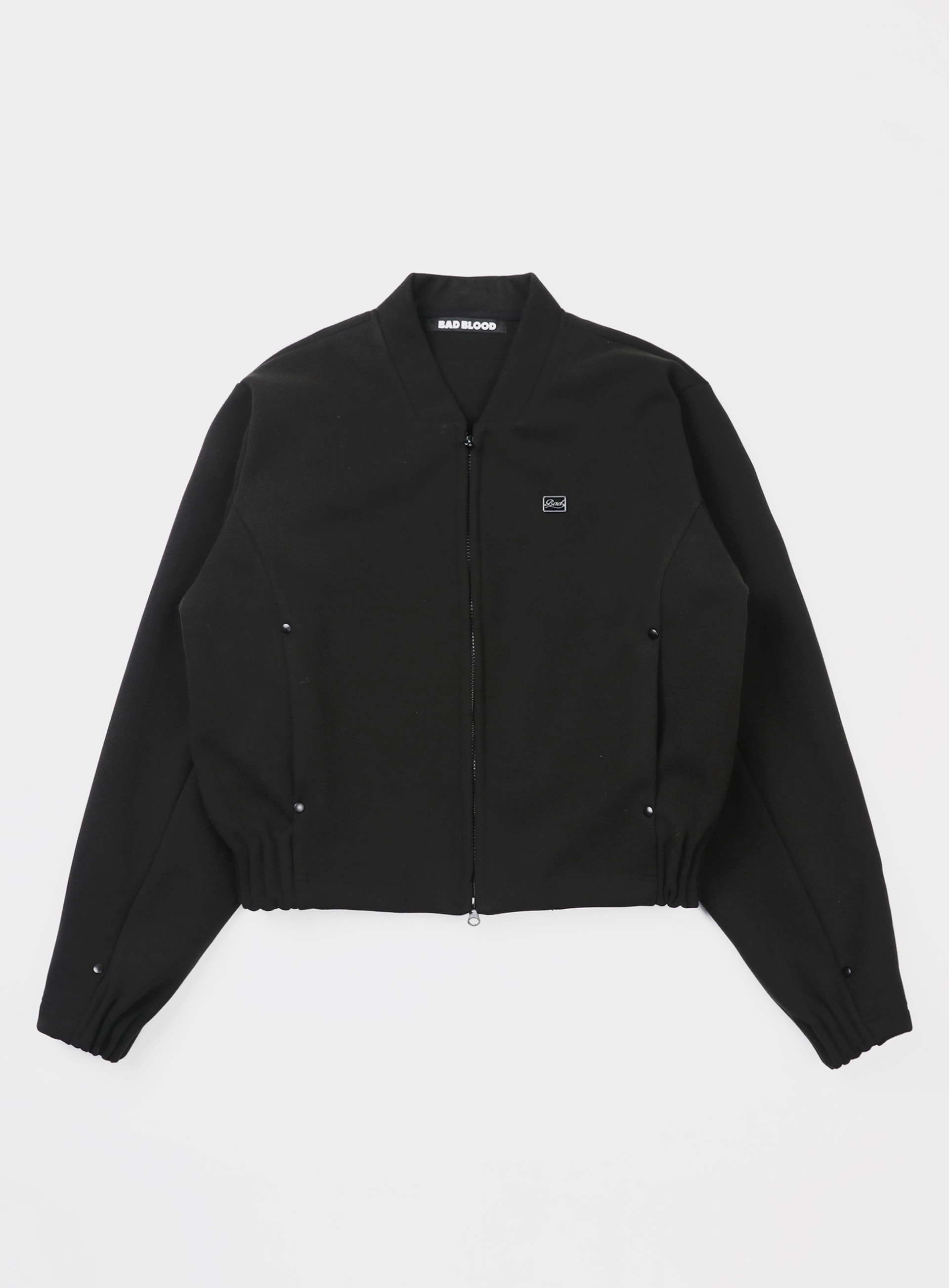 ★BADBLOOD★ Beyond Cash Soft Zip-Up Jacket Black w-jkt24-03 BADBLOOD】 [UNISEX] BEYOND CASH SOFT ZIP-UP JACKET : BLACK