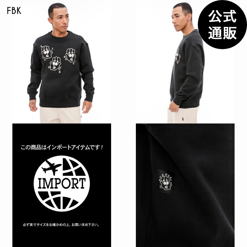 【OUTLET】 LCTXE SAY HI CREW トレーナー FBK 【2024年秋冬モデル】