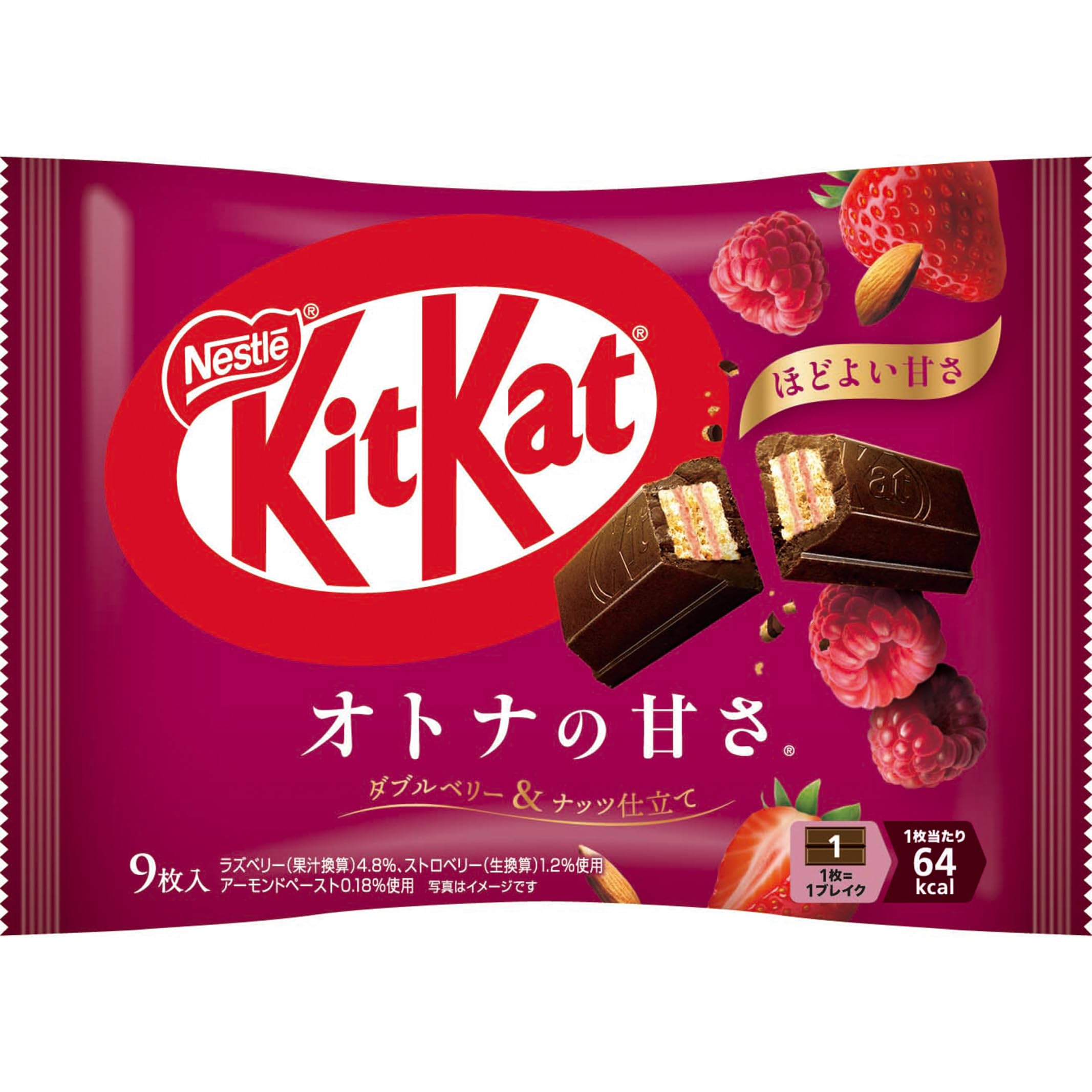 ネスレ日本 【大容量】キットカット オトナの甘さ ダブルベリー&ナッツ仕立て 9枚×12袋