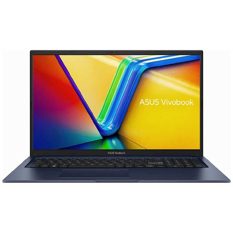 ASUS エイスース　ノートパソコン Vivobook 17 クワイエットブルー［17.3型/Win11 Home/Core i7/メモリ16GB/SSD512GB］　X1704VA-AU120W