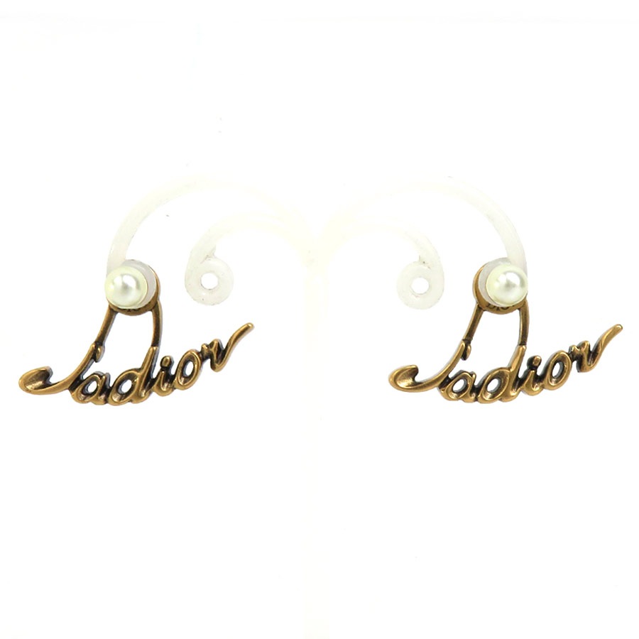 クリスチャンディオール Christian Dior ピアス Ja dior メタル/フェイクパール ゴールド レディース h32218k