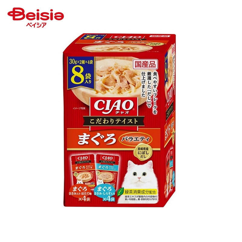 いなばペットフード CIAO こだわりテイスト まぐろバラエティ (30g×8袋)×12個 ペット
