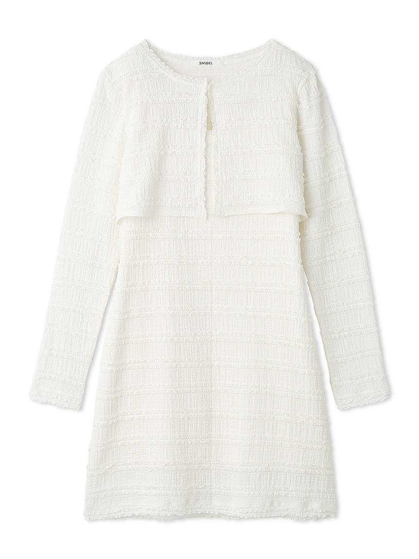 [スナイデル] カーデセットカットレースワンピ SWCO251136 レディース WHT