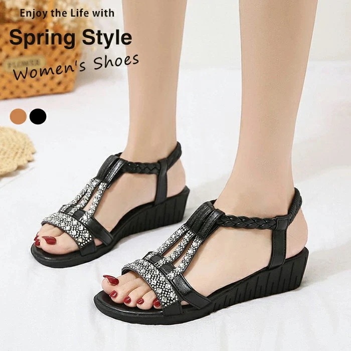 【20点セット】【送料無料】サンダル レディース 厚底サンダル ビーチサンダル 歩きやすい ローヒール キラキラ 履きやすい ぺったんこ ボヘミアン ウエッジソール 細ストラップ ビジュー 痛くない