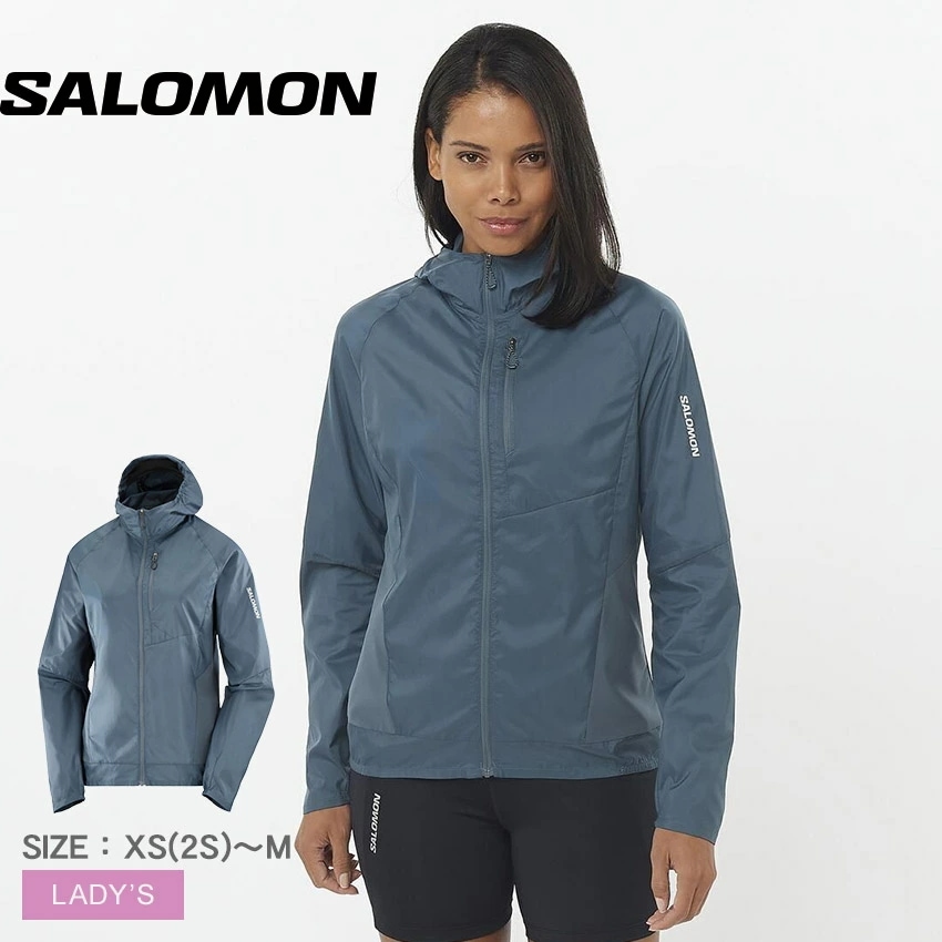 レディース アウター パーカー ジャケット フード 撥水 軽量 リフレクター 上着 トレーニング 防寒 スポーツ ウェア BONATTI CROSS WIND LC2270100