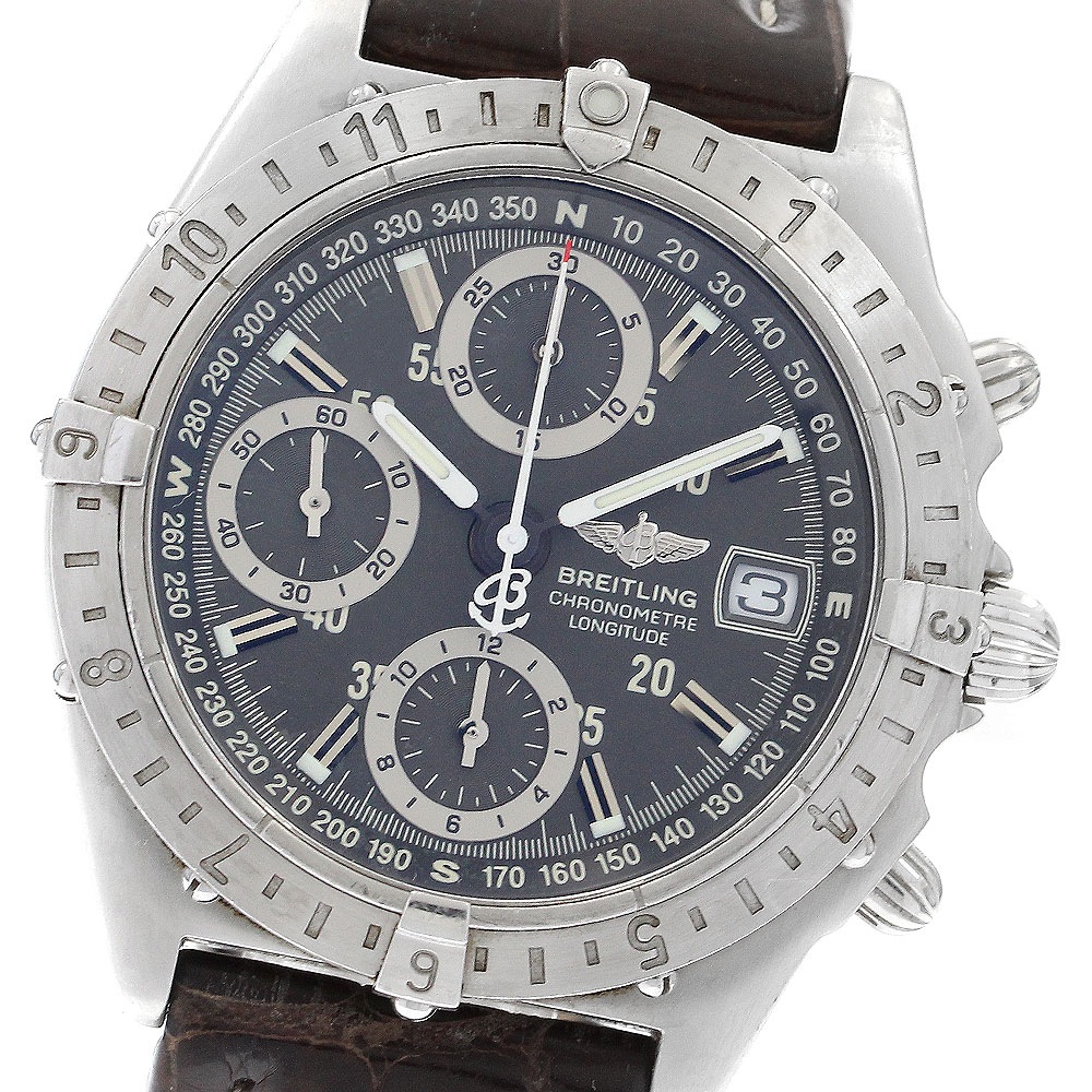 ブライトリング BREITLING A20348 クロノマット ロンジチュード GMT 自動巻き メンズ _883965【中古】