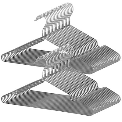 他サイト： AUV ハンガー すべらない PVC特殊ラバー加工 30本組 セット 洗濯 衣類ハンガー 多機能 滑り止め 変形にくい 物干し hanger 曲がらな 超強い荷重 乾湿両用 PVC（グレー）の商品画像
