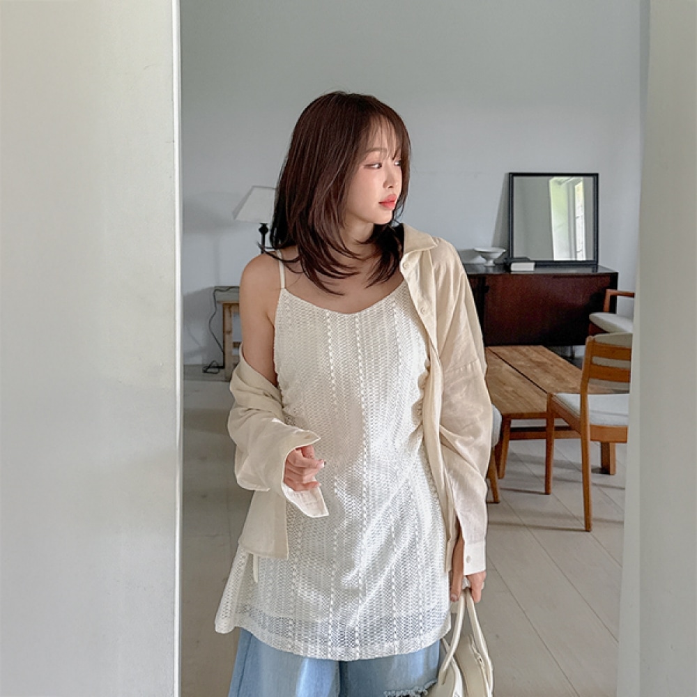 【JSTYLEのイーブレット】イーブレットルーテブンレースシャーリングレイヤードミニドレスJSTYLE