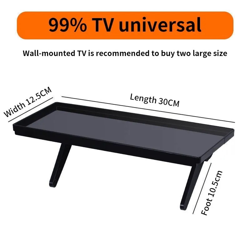 テレビ画面用の調整可能な収納ラック 金属製の棚 素敵なモニター デスクトップディスプレイ オーガナイザー 頑丈 Black