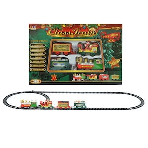 創造的なクリスマス列車鉄道列車のおもちゃ電気子供のおもちゃサンタクロース鉄道車両ライト音楽鉄道クリスマスの装飾のギフト