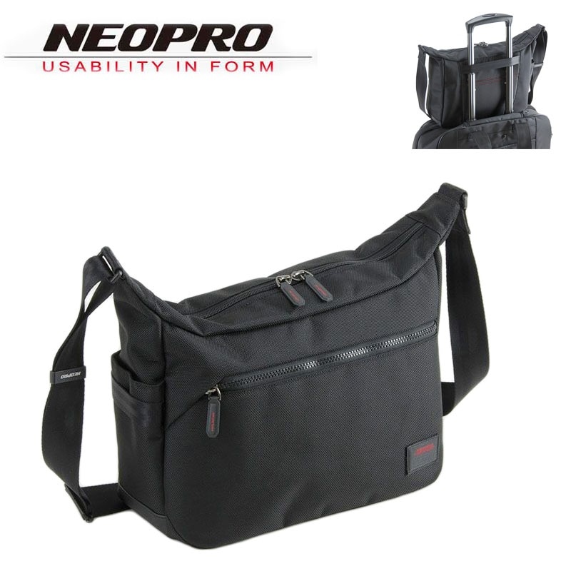 ショルダーバッグ メンズ トラベル ショルダー ブランド NEOPRO ネオプロ 2-113 キーハーネス ボトルポケット 旅行 お出掛け お散歩 船型 軽量 エンドー鞄 8,613円