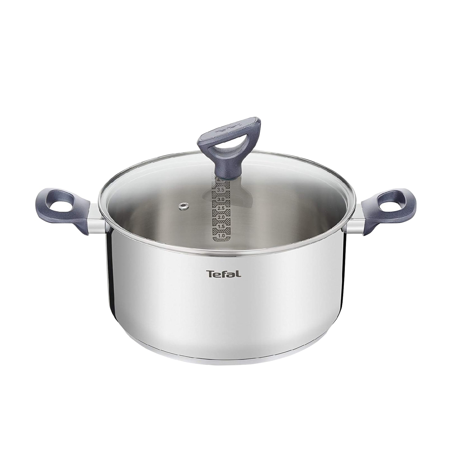デイリークック ステンレススチール IH調理器対応 シチューポット (18cm, 2.1L) PFOAフリー シルバー