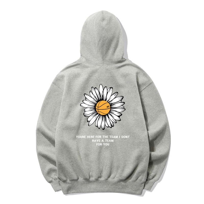 BIG DAISY LOGO HOODIEグレー