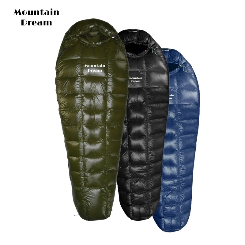 Mountaindream冬と秋ミイラ超軽量暖かいダウン寝袋屋外旅行キャンプナイロンホワイトグースダウン 11,085円
