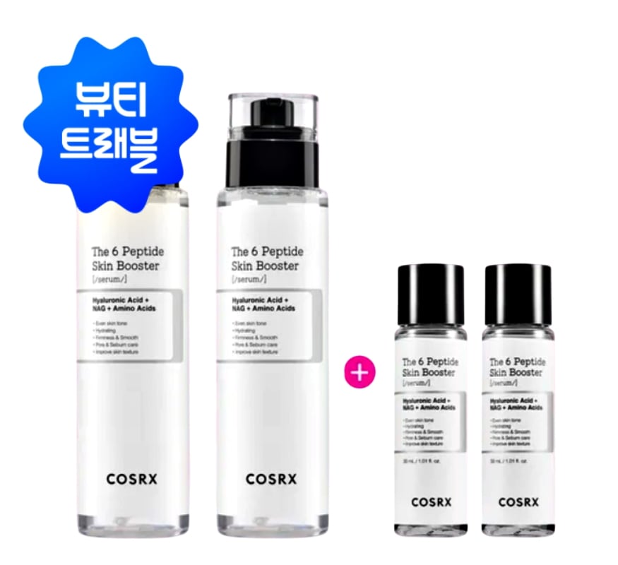 韓国コスメザ6ペプチドスキンブースタートナー兼用セラム 150ml×2個(+30ml×2個_プレゼント)