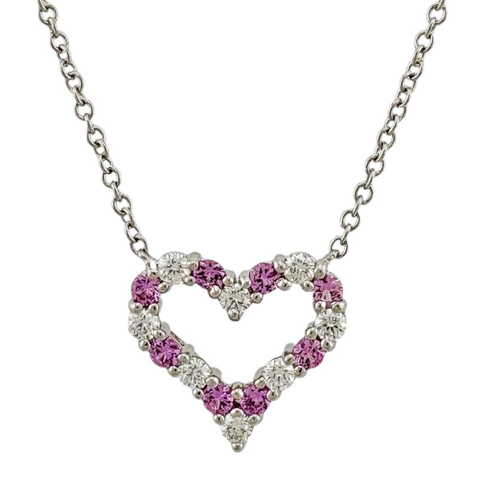 ティファニー センチメンタルハート ネックレス Pt950プラチナ ダイヤモンド TIFFANY&Co. 中古 美品