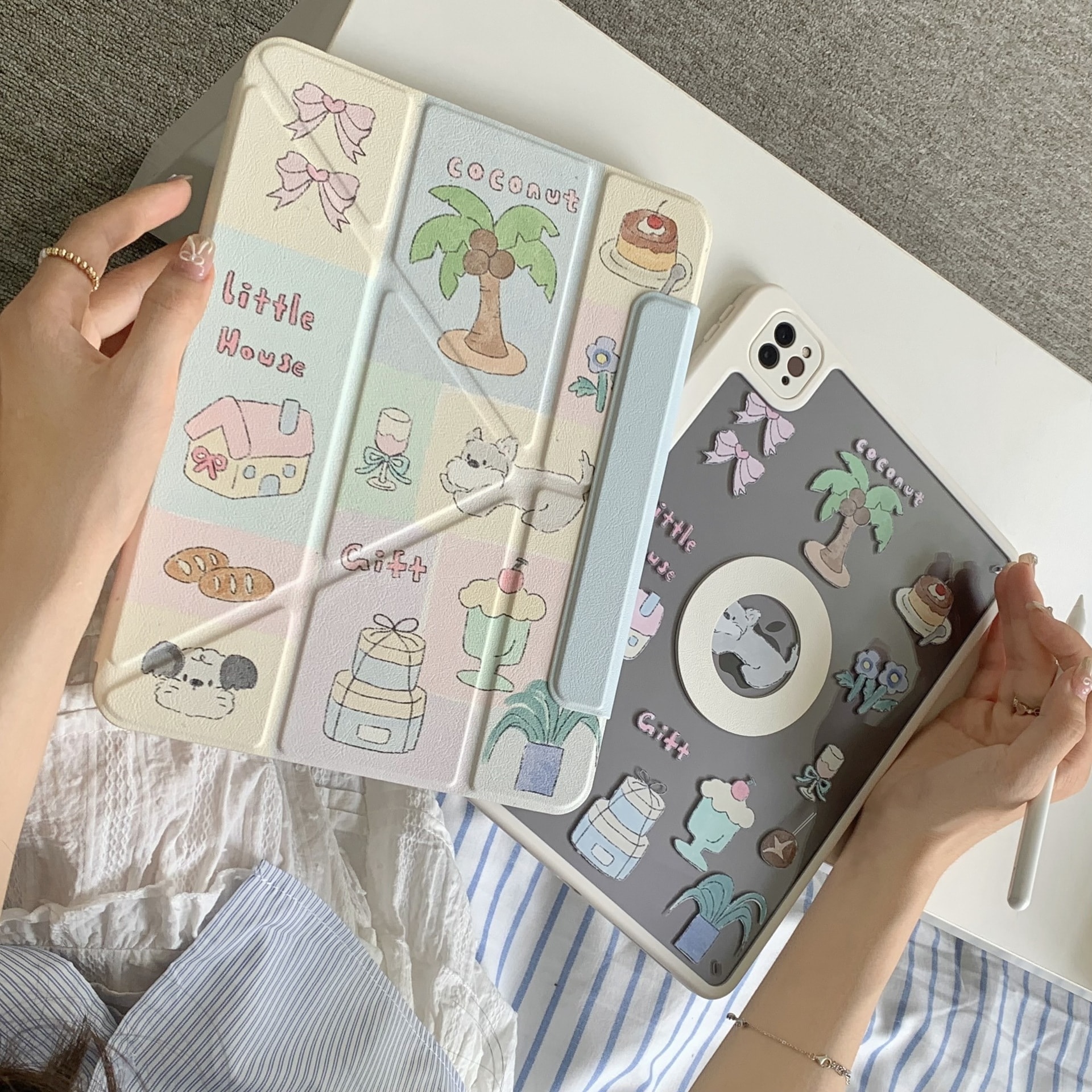 Ins かわいい犬に適した Ipad 保護ケース Air5 を傷つけません Mini6 タブレット磁気分離 11 インチ