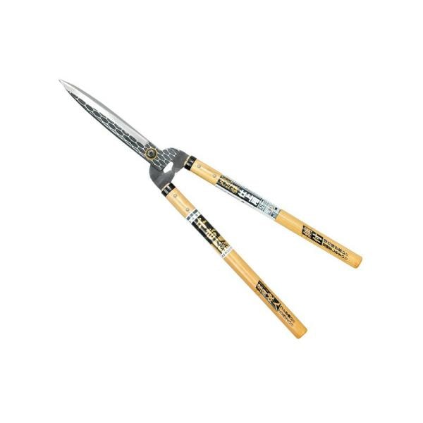 千吉 金 本鍛造仕上用刈込鋏 短柄 210MM 園芸道具 刈込鋏 木柄