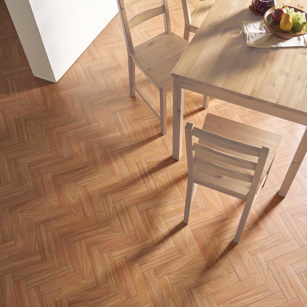 防水撥水抗菌フローリングクッションフロア 約182×200cm ヘリンボーン