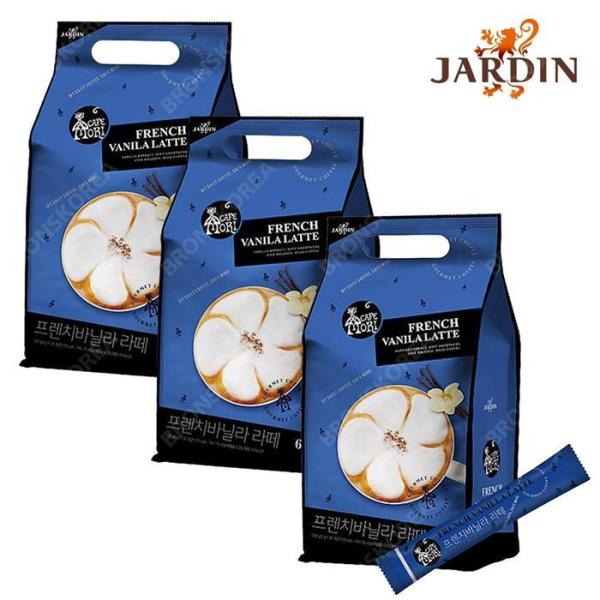 ジャダン カフェモリ フレンチバニララテコーヒー 60T X 3個 使い捨て