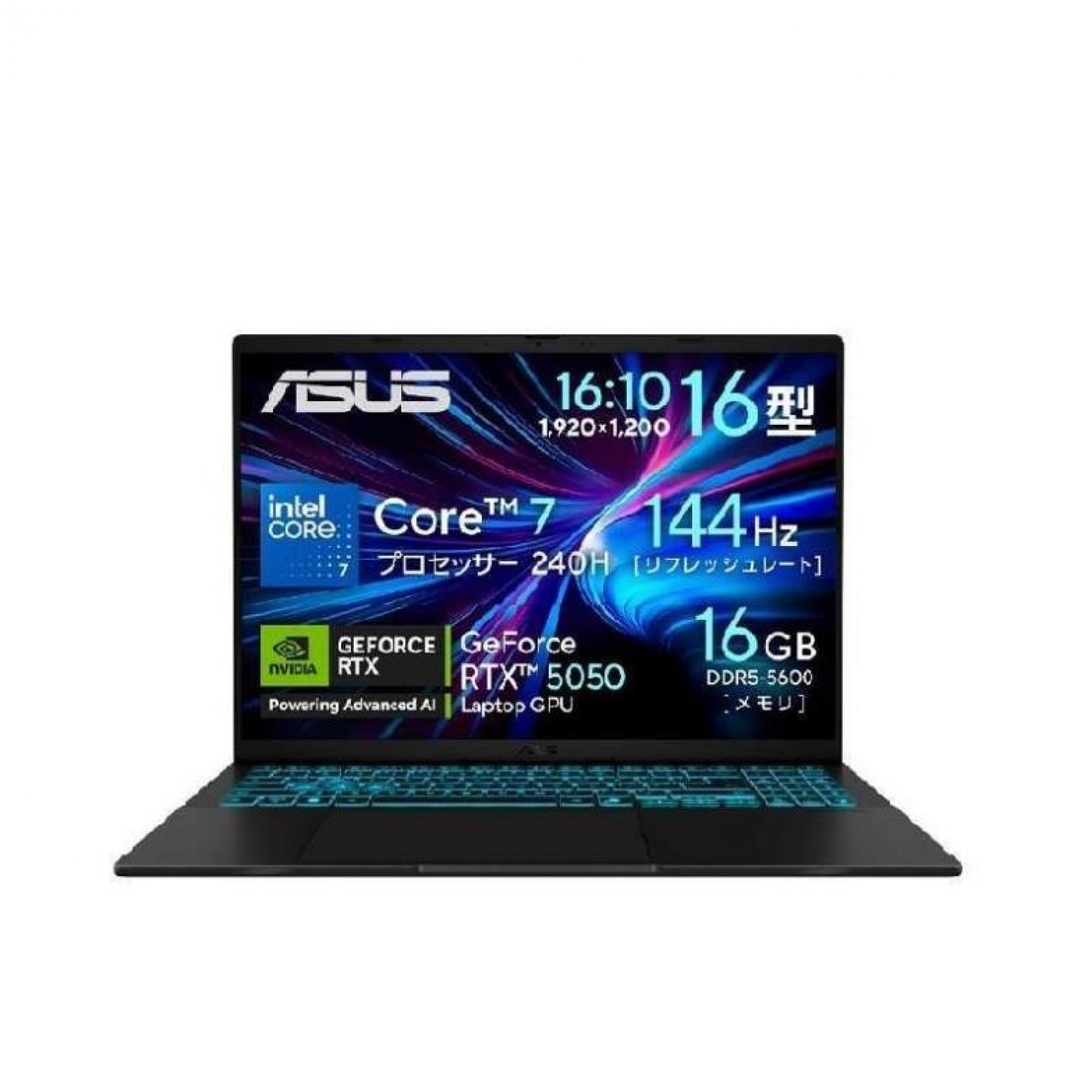 ASUS エイスース ゲーミングノートパソコン Gaming V16 [ RTX 5050 16型 …