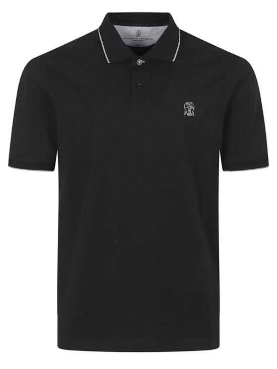 BRUNELLO CUCINELLI Men Polo Shirts M0B139779G CCB75 Black