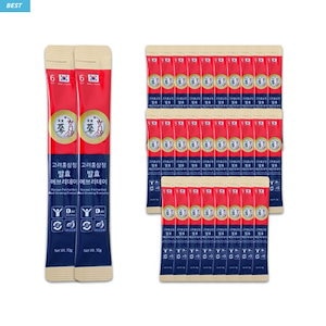 高麗紅参精 6年根 発酵(吸収率の高い)エブリデー紅参スティック 10g x 100包 バルク包装