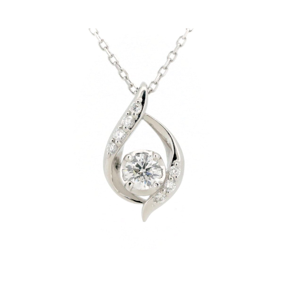 ダイヤモンド ネックレス 0.152ct 0.04ct Pt950/Pt850(プラチナ) 質屋出品