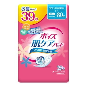 【即納】日本製紙クレシア ポイズ 肌ケアパッド 安心の中量用(ライト) お徳パック 39枚×12個入