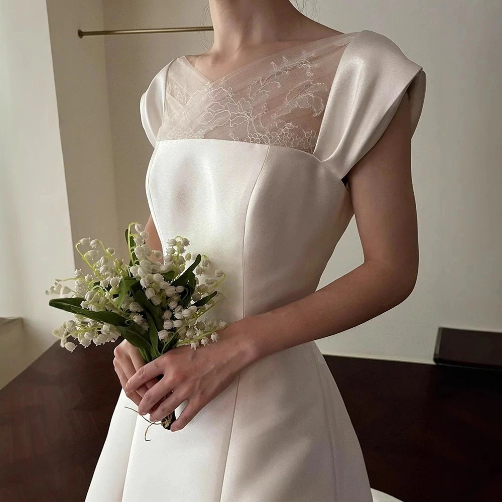 二次会 【今恋】ウェディングドレス ロングドレス 成人式 白 ワンピース ウェディング サイズオーダーメイド可能 お呼ばれ 結婚式 花嫁 メガ割 52 パーティードレス 前撮り 演奏会