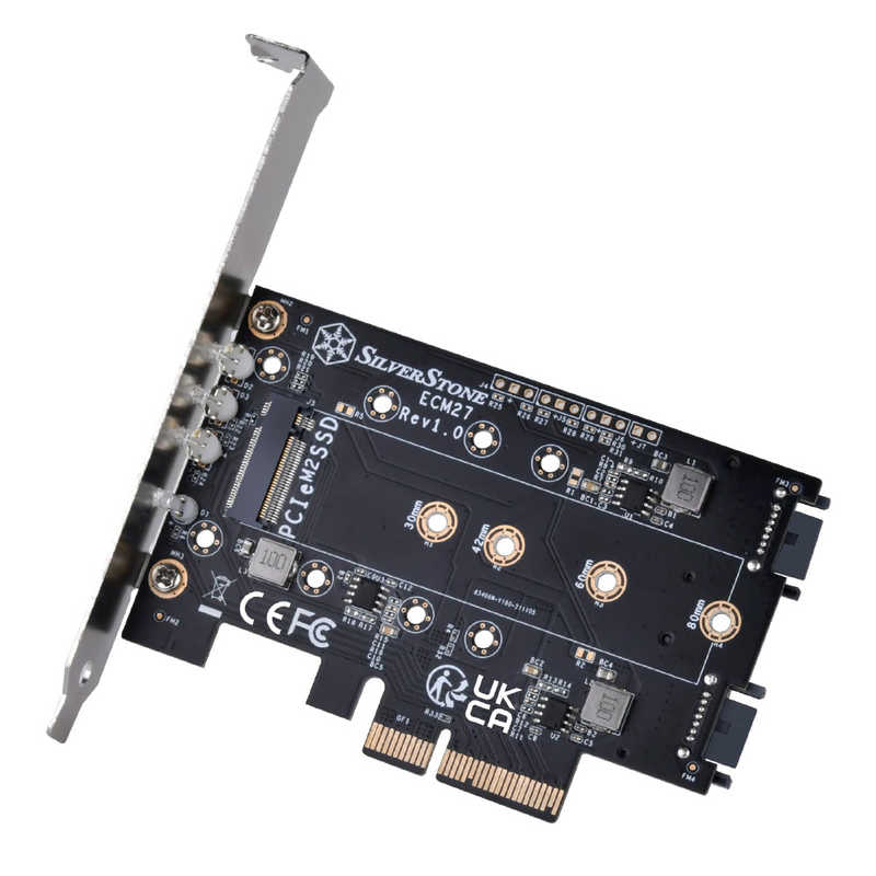 SILVERSTONE　Silverstone 拡張カード ECM27 [M.2 SSDスロット PCI Express x4]　SST-ECM27