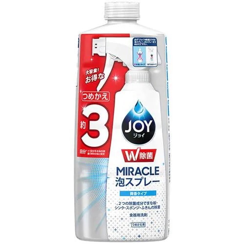 P&G ジョイ W除菌 ミラクル泡スプレー 微香タイプ つめかえ用 630ml