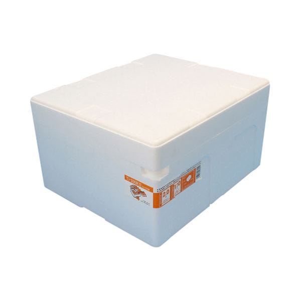 （まとめ）石山 発泡容器 なんでも箱 28.2L ホワイト TI-330RII 1個(×5セット)