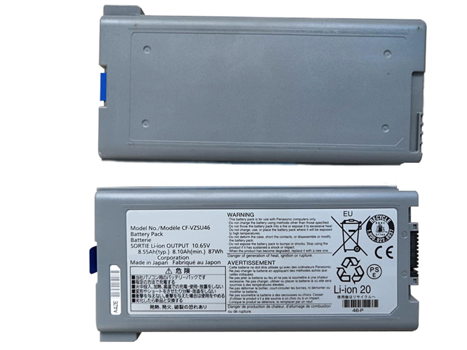 CF-VZSU46 互換性のノートパソコンバッテリー 8.10Ah/87Wh CF-30 CF-31 CF-52 CF-53 CF-29 CF-VZSU46 VZSU46AU 交換用のバッテリー dc