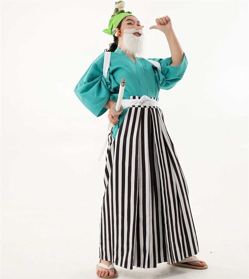 仮装 変装 ハロウィン コスチューム 暗紋設計 コスプレ衣装 ウソップ風 ワノ国 ワンピース スーツ ハロウィン 2024年新作入荷コスプレ