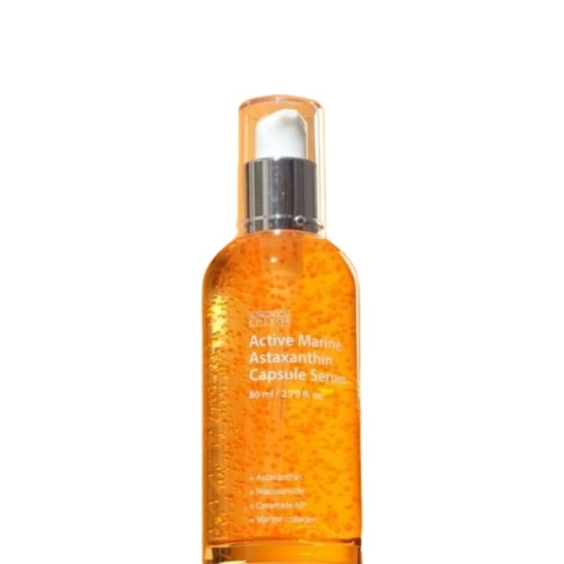 成分エディタアクティブマリンアスタキサンチンカプセルセラム大容量80ml1個