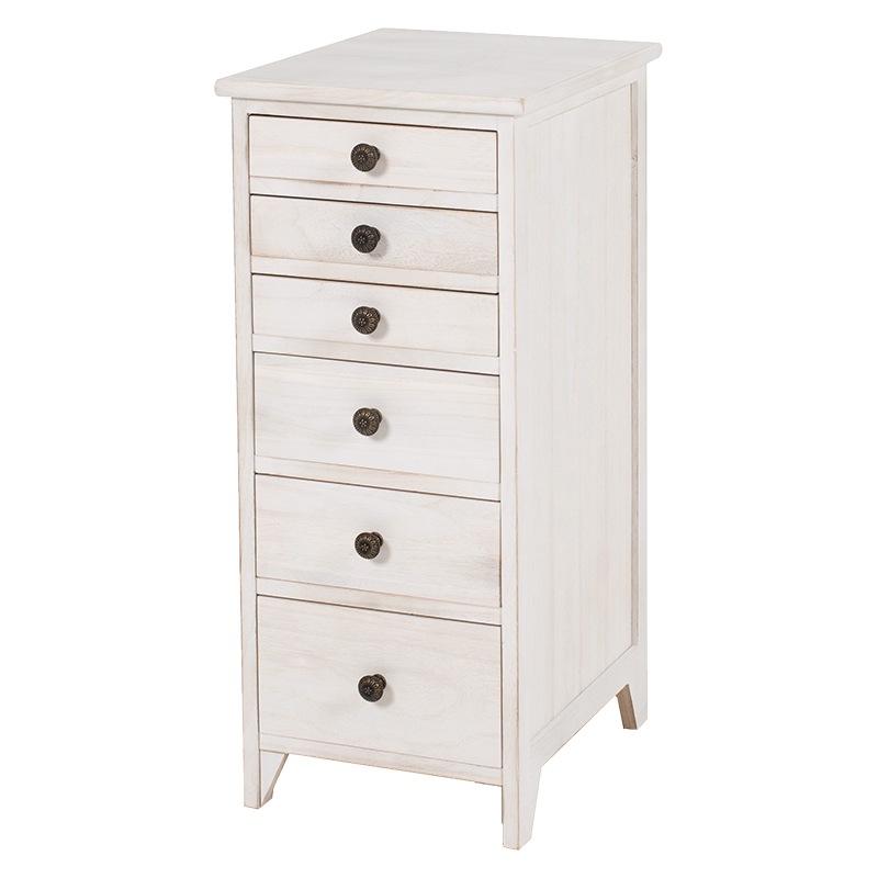 6段 A4が入る スリム チェスト W31xH71.5cm 書類 収納 棚 シンプル ホワイト 韓国 インテリア コンパクト 1人暮らし ファミリー 在宅ワーク