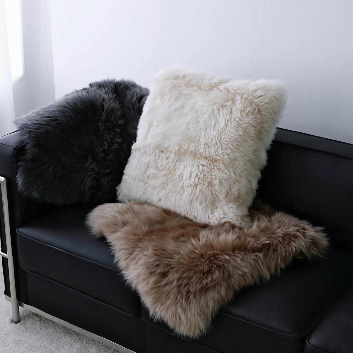 NATURES COLLECTION ネイチャーズコレクション クッションカバー SHEEP CUSHION Cushion 50 レディース メンズ ファー 50×50 カラー3色
