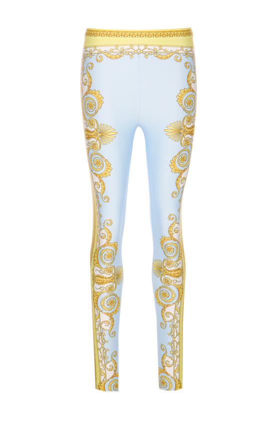 VERSACE Women Leggings 1003900 1A171645Y580 Blue