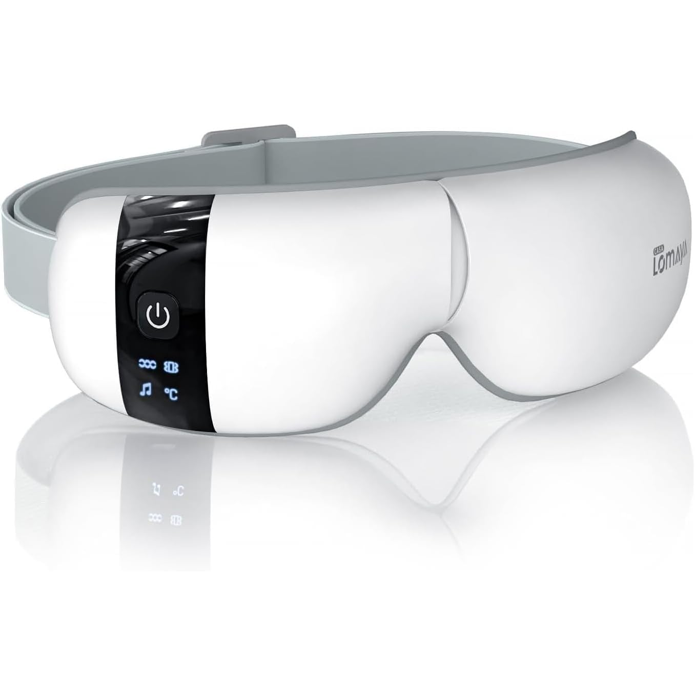 【2025新設計 360エアバッグ】 アイウォーマー ホットアイマスク 折り畳み式 睡眠専門医監修 目元ケア 目元エステ (振動×空気圧xグラフェン加熱) USB充電式 Bluetooth音楽