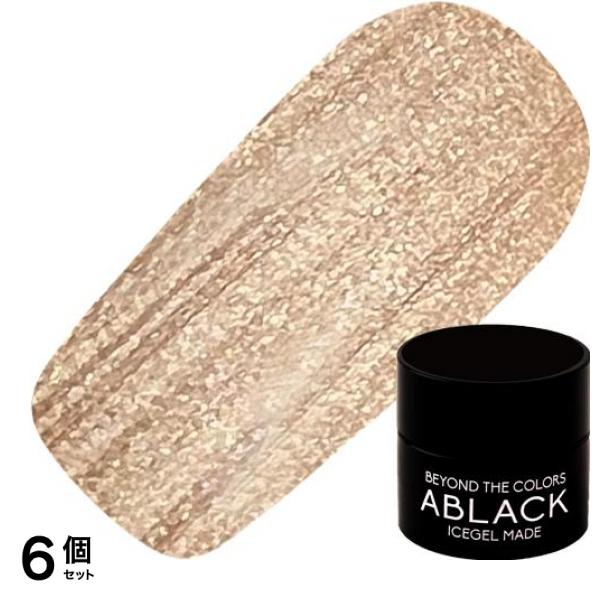 ICEGEL(アイスジェル) A BLACK ジェムストーンジェル シルクスカーフ 1329 リボンコーラルベージュ 3g 6個セット