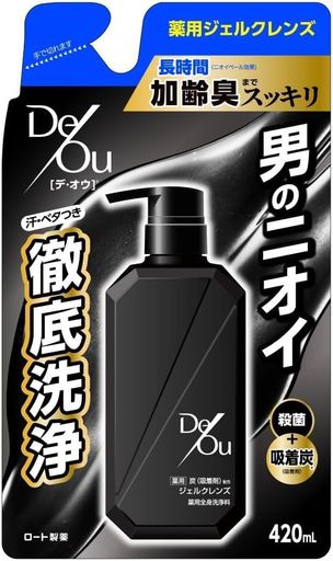デ・オウ 薬用ジェルクレンズ (メントール) 詰め替え用 420ML × 4個セット