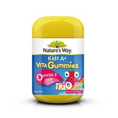 速達便 税込ネイチャーズ ウェイNatures Way Kids A+ Gummies Trio Gummies 60g
