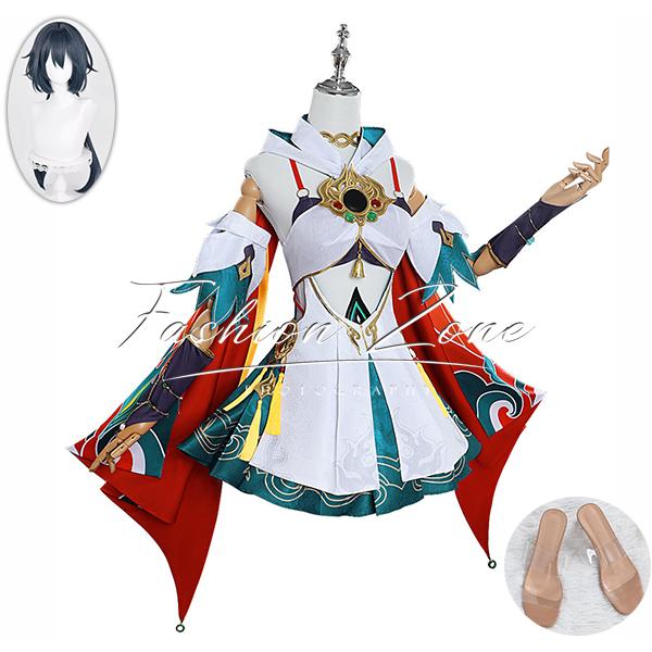 崩壊：スターレイル 風 雲璃 ウンリ Yunli コスプレ衣装 ウィッグ 靴 cosplay ハロウィン 演出服 変装