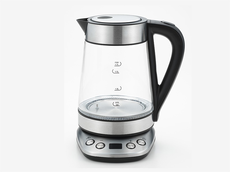 「SUSTIA」温度調整ガラス電気ケトル1.7ℓ SUS-02