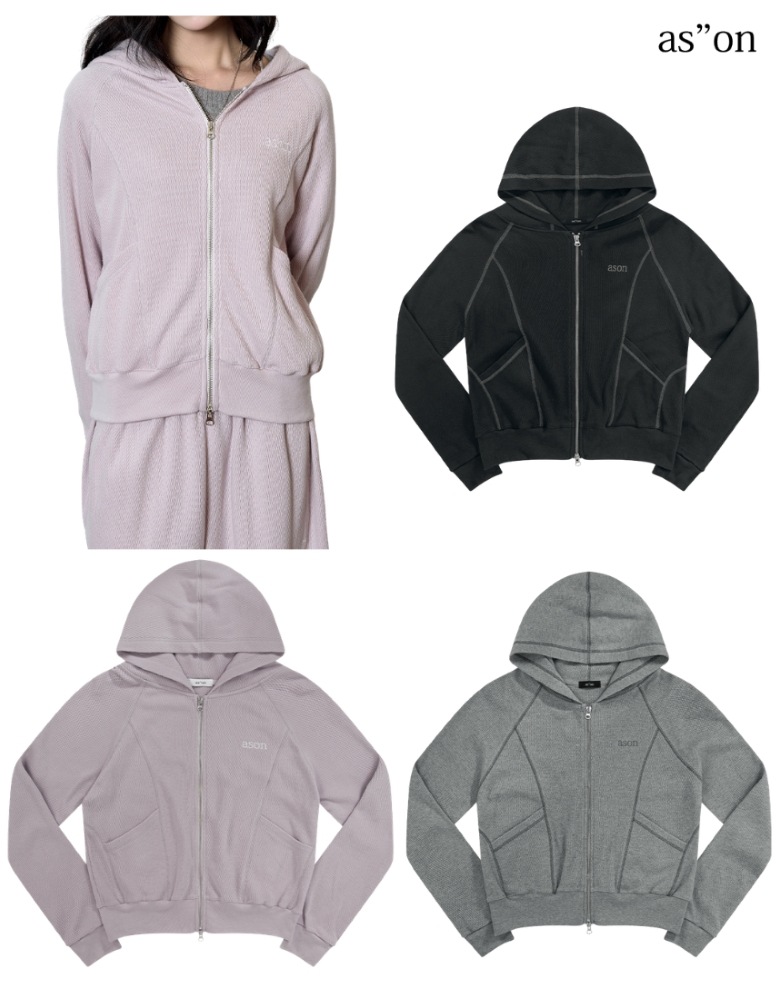 韓国限定 韓国人気 SNS流行 ファッショントレンド トップス 長袖 フード ジップアップ フーディ BUNNY TRAINING HOOD ZIP-UP (3色)