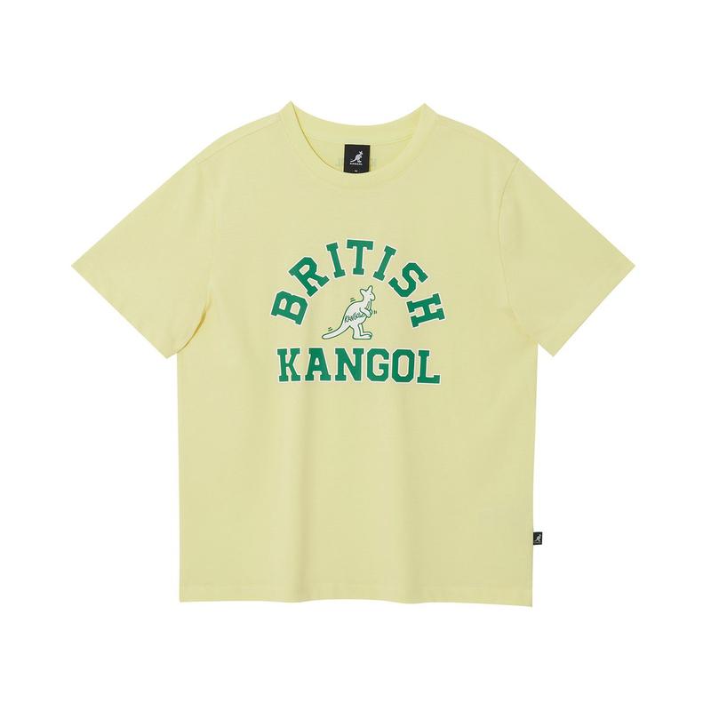 女性用プレイロゴ半袖Tシャツ2791レモン（KREWST27910）