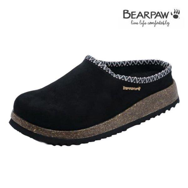 (BEARPAW) 女性用フリーススリッポン TESS ブラック K3052001RD